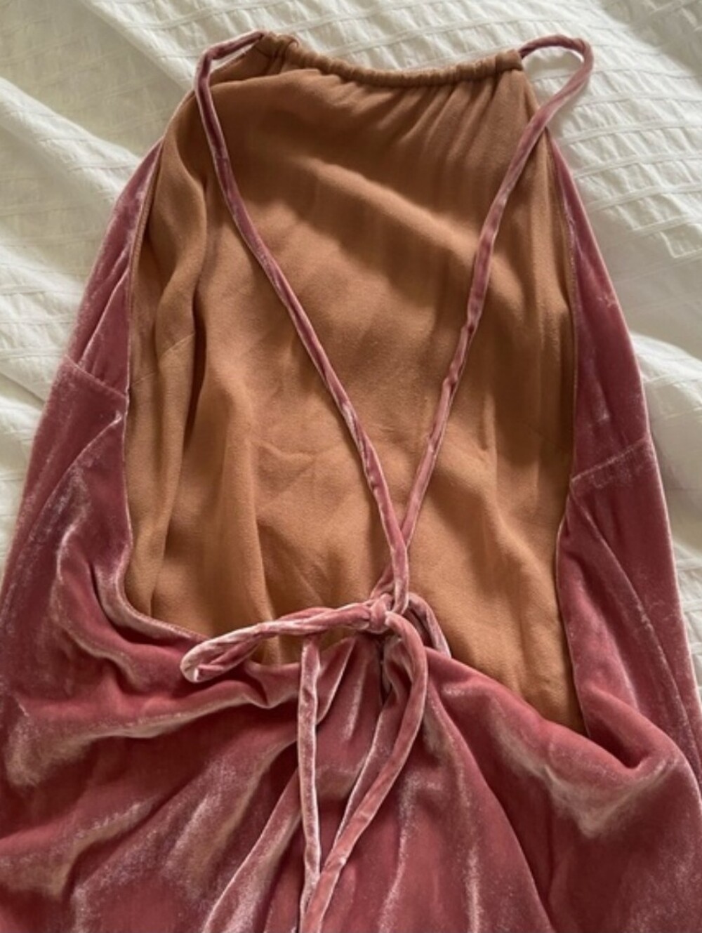 Reformation Dusty Rose Halter Velvet Maxi Dress - Picture 9 of 14